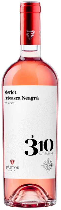 Fautor 310 ALTITUDINE Merlot-Feteasca Neagra, Rose dry wine 0.75l photo 1