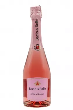 Bacio di Bolle Pink Moscato Sparkling Dry wine 0.75l photo 1