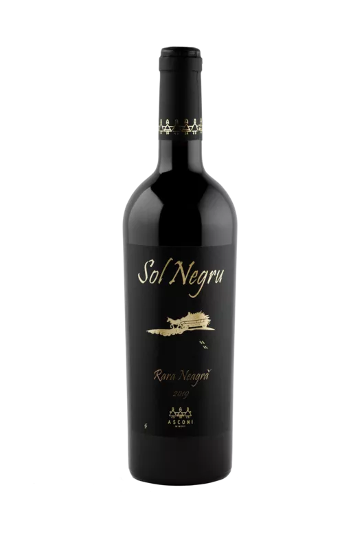 Asconi SOL NEGRU Rara Neagră Red dry wine 0.75l photo 1