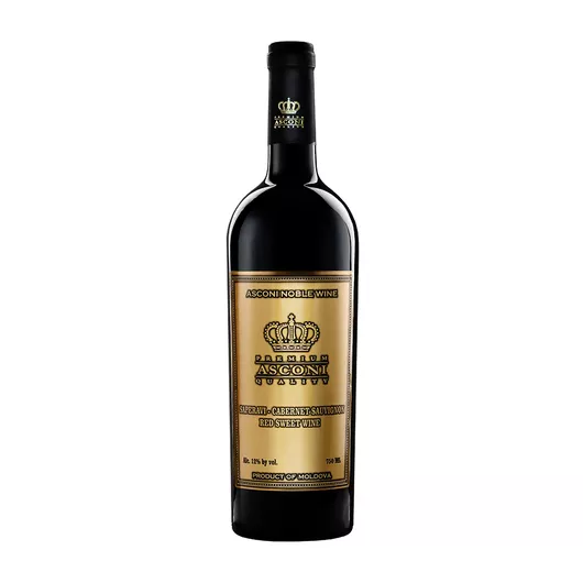 Asconi NOBLE Saperavi-Cabernet Sauvignon Red sweet dry wine 0.75l photo 1