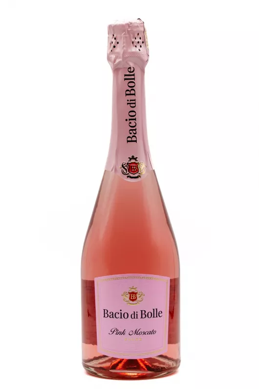 Bacio di Bolle Pink Moscato Sparkling Dry wine 0.75l photo 1